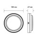 Светодиодный светильник Maxus MBH 10Вт 3000/4100/6500 IP65 BL Circle (1-MBH-10W-BLC)