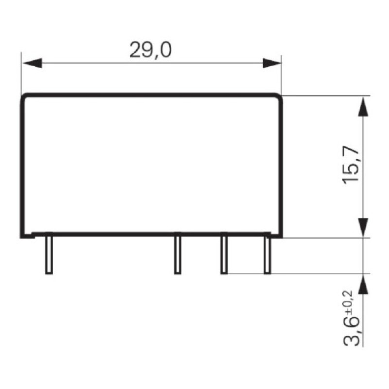 Силовое реле Schrack RT424024 24B DC 8А