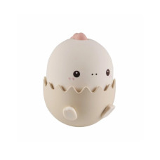 Ночник Динозаврик розовый, настольная лампа с аккумулятором Goldlux 326973 Baby Dino LED 1x0.75W 3000K+RGB IP20