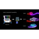 LED лента Smart SPI COLORS 60-5050-12V-IP20 3000K 8.4W 5м (DS560-12V-10mm-WW)