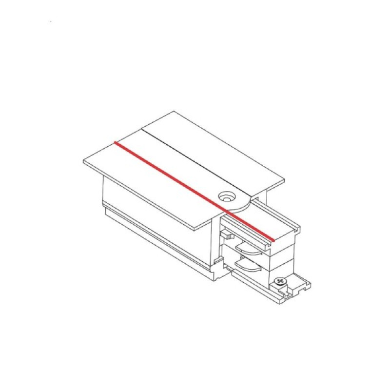 З'єднувач Nowodvorski 8690 CTLS Recessed Power End Cap PE-R IP20 чорний