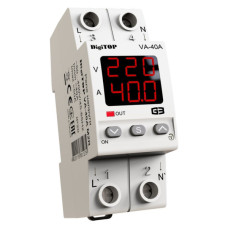 Реле напряжения DigiTOP VA-40A M2R (красный индикатор)