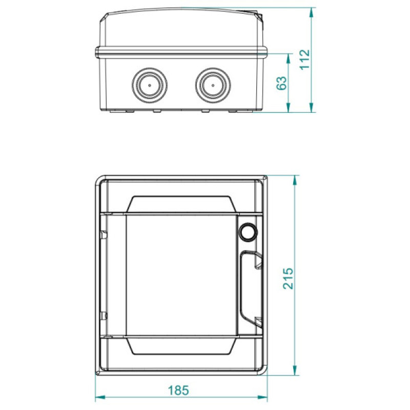 Распределительный щиток Elektro Plast 1960-01-RN1/6(N+PE) LUX-PLUS IP65 (1960-01)
