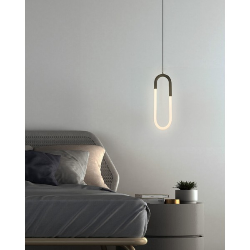 Підвісний світильник, люстра Azzardo AZ5739 Nexus LED 1x9W 3000K 720Lm IP20 чорний