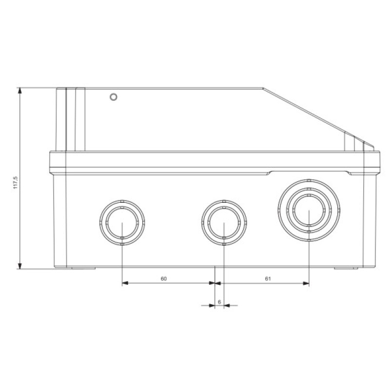 Монтажный набор ADAL PANO MD9201 4м и 1 силовая розетка 214x128x120мм IP54