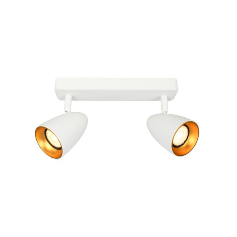 Світильник поворотний, спот Italux SPL-36748-2-WH-GD Tino GU10 2x10W IP20 білий