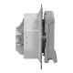 Розетка Schneider Electric Sedna Design & Elements с заземлением шторками и крышкой IP44 алюминий SDD213024