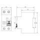 Выключатель дифференциального тока Promfactor FAP10-AC C 16А/0,03A 2P (1P+N) 10кА (FAP10C16030AC)