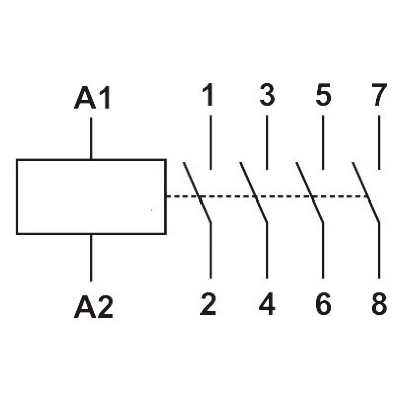 Магнітний пускач Promfactor MCF3 16A 4NO 24В (MCF31640024)