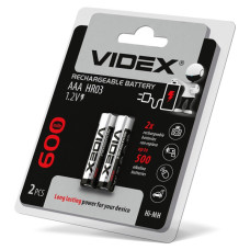 Аккумулятор Videx AAA 600мАч (HR03/600/2DB) 1 шт