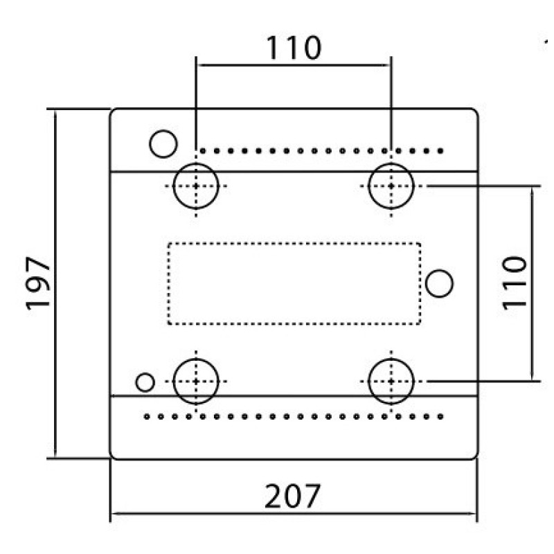Щит настенный DKC Ram Base на 8 модулей с дверцей RAL9001