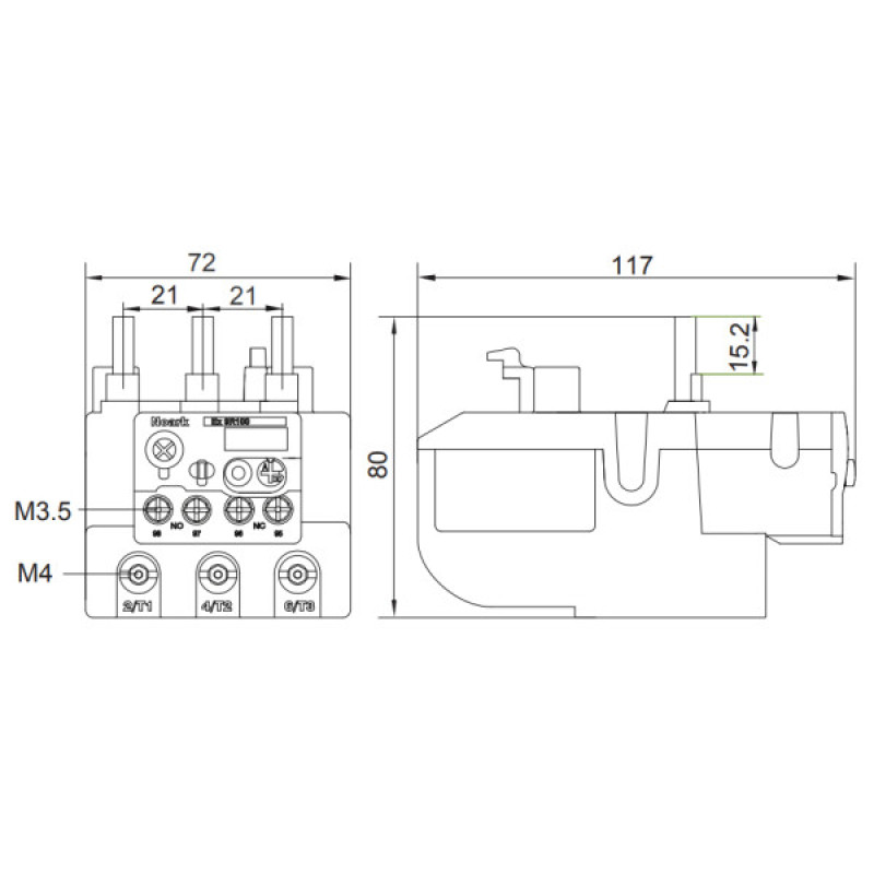 Тепловое реле NOARK Ex9R100 3Р 225A (106329)