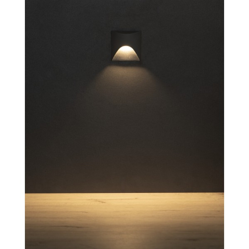 Светильник для подсветки лестницы/коридора Kanlux 39128 Exin LED 1x2.5W 3000K 50Lm IP65 серый