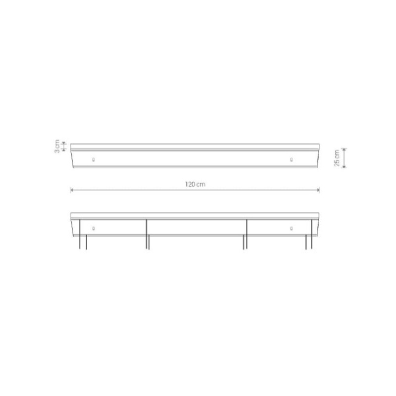 Основа Nowodvorski 8555 Cameleon Canopy C 1200 10W IP20 Wh
