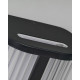 Бра для ванної, світильник Azzardo AZ6573 Pandora LED 1x11W 3000K-4000K 690Lm IP44 чорний