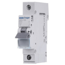 Автоматический выключатель Hager MBN125 6кА B 25A 1P