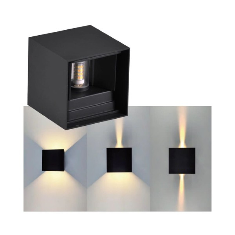 Вуличний світильник Goldlux 3318572 Kioto G9 1x5W IP44 BK
