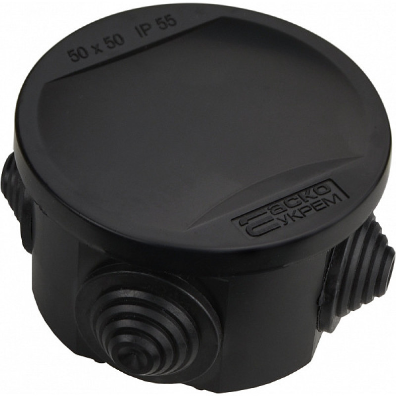 Распределительная коробка Аско-Укрем UAtmo Jet Black 50*50