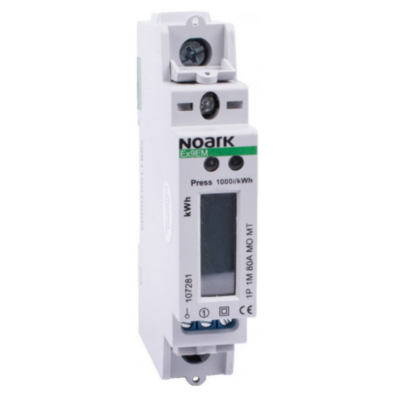 Счетчик электроэнергии NOARK Ex9EM 1P 1M 80A MO MT (107281)