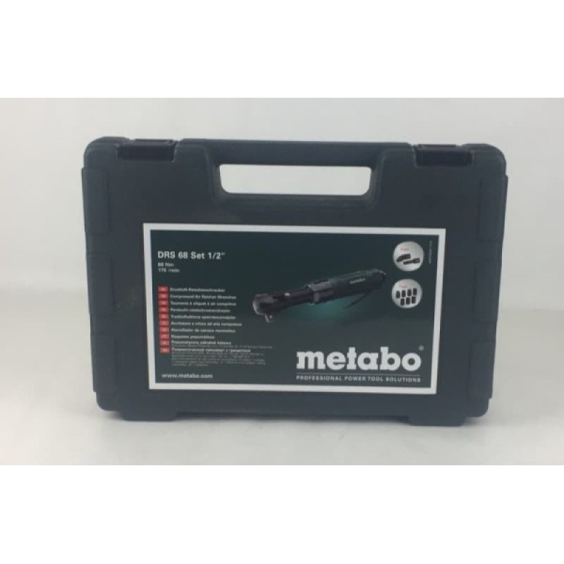 Пневматичний гайковерт Metabo DRS 68 Set (604119500) 1/2" (з тріскачкою)