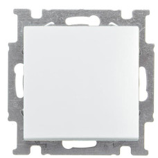 Однокнопочный проходной выключатель ABB Basic 55 2CKA001012A2189 2006/6 UC-96-507 (белый шале)