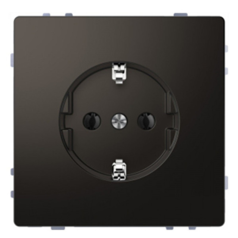 Розетка з з/к Schneider Electric D-Life MTN2301-6034 антрацит