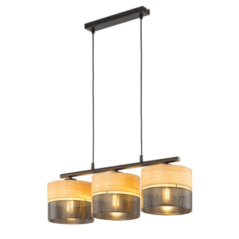 Подвесной светильник, люстра TK Lighting 4801 Nicol E27 3x15W IP20 черный