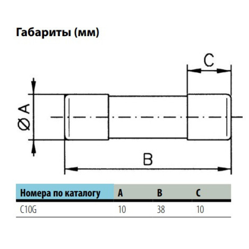 Плавкий запобіжник Eaton Moeller Cylindrical fuse 10x38 25A GG 500V AC