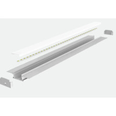 LED-профиль ALUMLED врезной LP6214_2 с рассеивателем, 2 метра