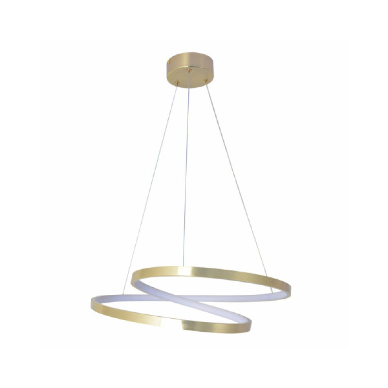 Люстра подвесная светодиодная круглая Goldlux 328052 Zefira 50 Led 1x40W 4000K 3700Lm IP20 Золотой