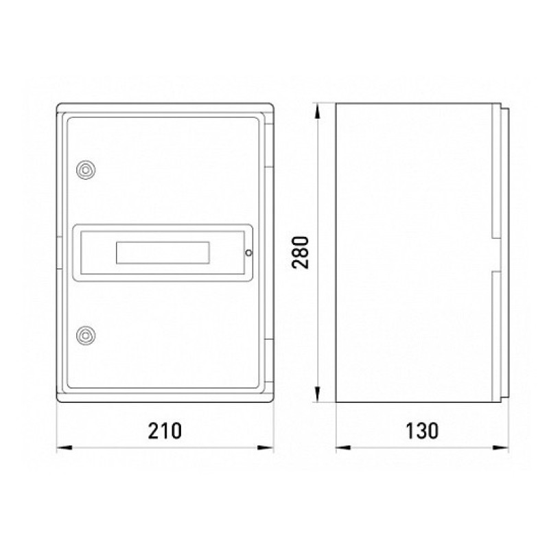 Шкаф ударопрочный e.plbox.210.280.130.8m.blank E.Next