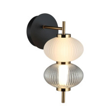 Бра, настенный светильник Italux WL-84938-2-BK Testa LED 2x8W 3000K 480Lm IP20 черный