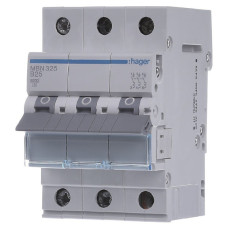 Автоматический выключатель Hager MBN325 6кА B 25A 3P