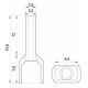 Изолированный наконечник E.Next e.terminal.stand.te.2.1.5.black 2x1,5 кв.мм черный (s4037006)