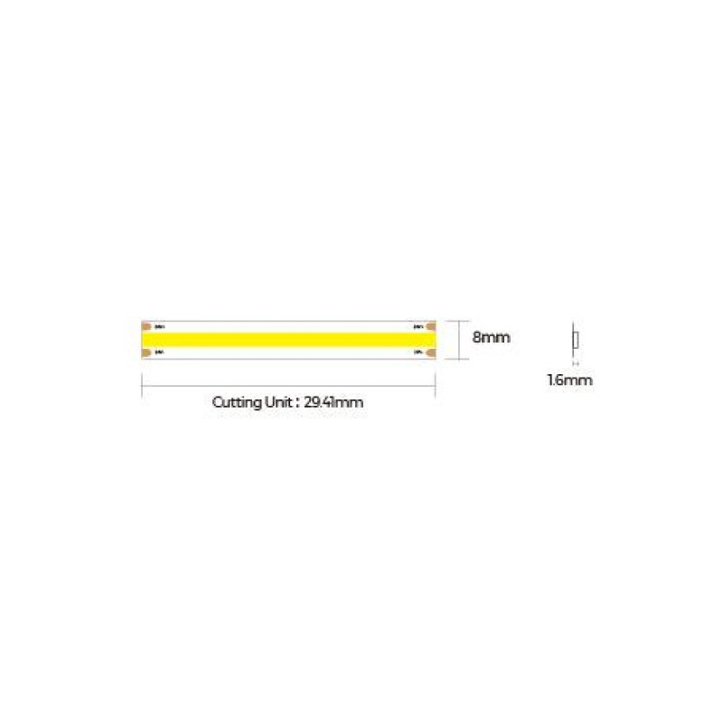 LED лента COLORS COB-24V-IP33 10W 980Lm 4000K 5м (DF10-24V-8mm-NW)