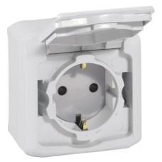 Розетка 2К+З Legrand Forix сіра