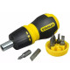 Набір біт Stanley 0-66-358 Multibit Stubby з тримачем з храповим механізмом (6шт)