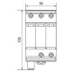 Обмежувач перенапруги ETI 002440504 ETITEC M T12 300/7 (3+0 3p TNC)