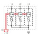 Обмежувач перенапруги ETI 002440504 ETITEC M T12 300/7 (3+0 3p TNC)