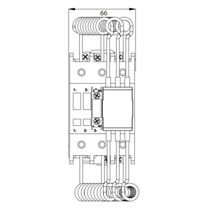 Контактор ETI 004649140 CEM 65CN.10 (50/60кВАр-400/440V)
