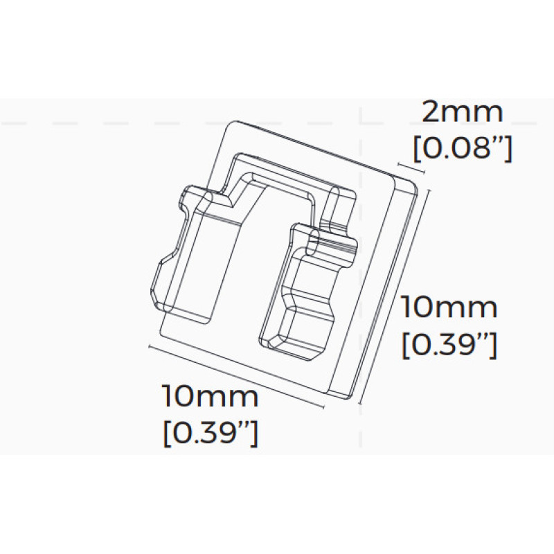 Комплект окончаний COLORS для профиля LS1010 (EC-LS1010FWH)