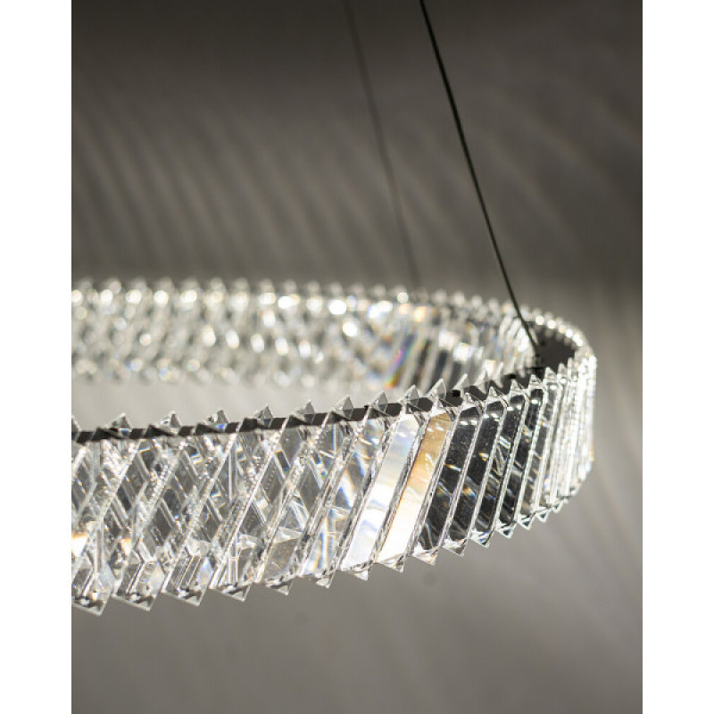 Подвесной светильник, люстра Nowodvorski 11706 Luxora Round LED 1x38W 3000K 3400Lm IP20 хром