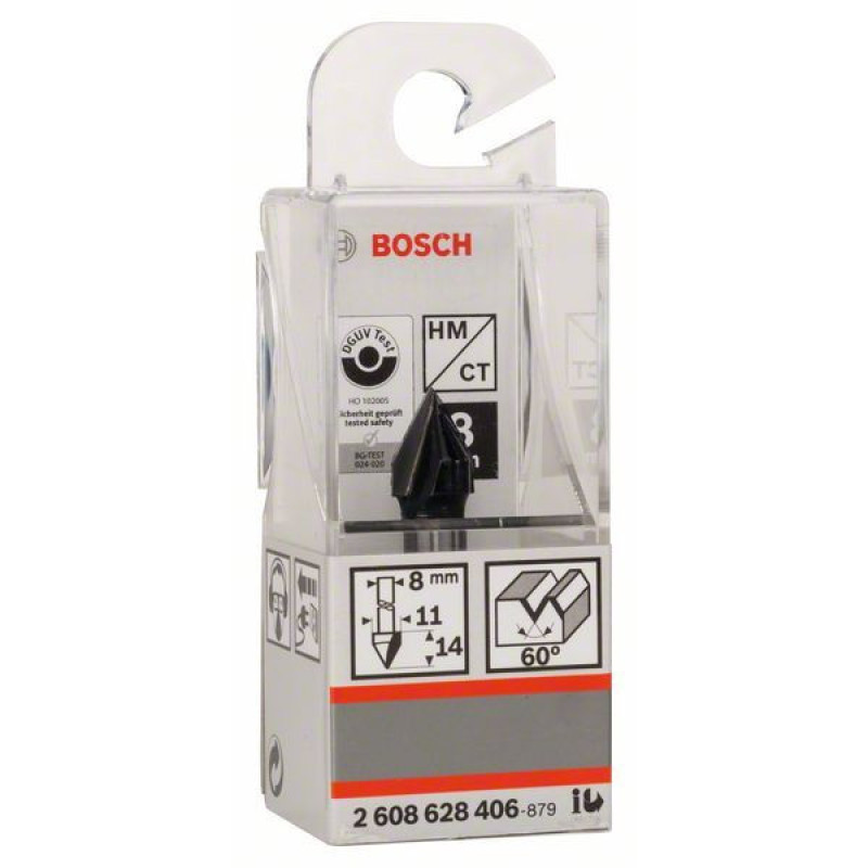 V-подібна пазова фреза Bosch Std S8/D11/L14/60°