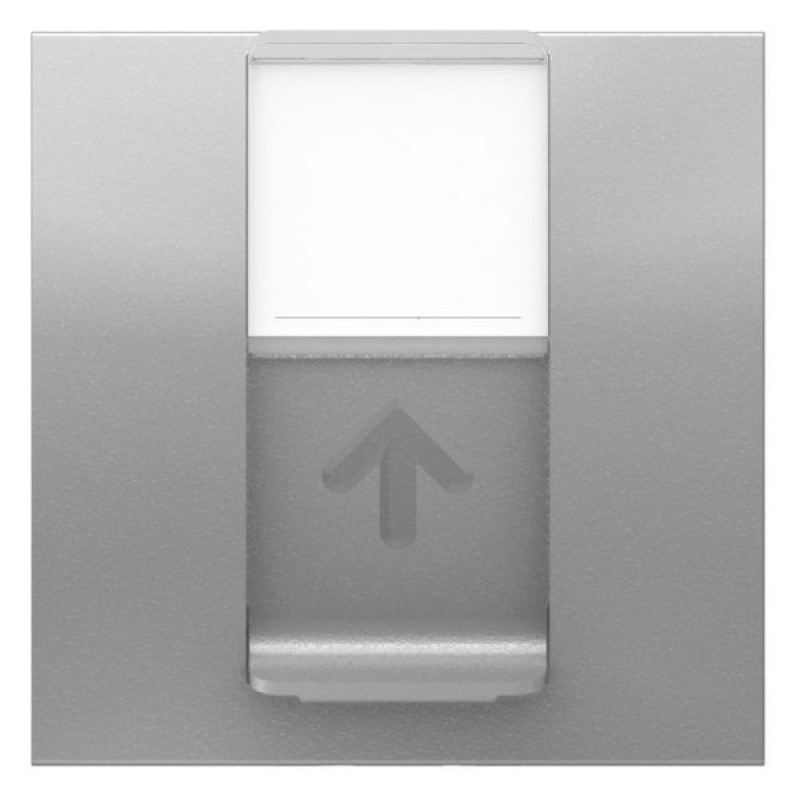 Одинарна комп'ютерна розетка Schneider Electric NU341130 RJ45 cat.5e UTP з полем для напису 2М (алюміній)