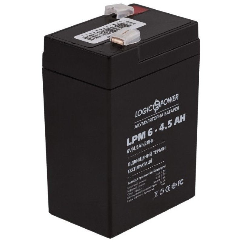 Аккумулятор LogicPower AGM LPM 6-4.5 AH 6В