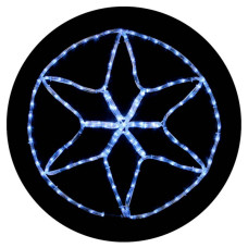 Вулична LED гірлянда Delux EN MOTIF Star (90012983) 60х60см 13 миготливих діодів IP44 (біле світло)