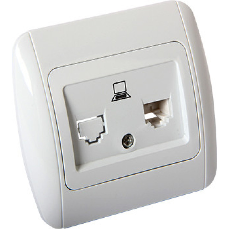 Комп'ютерна розетка E.Next e.install.stand.819С1 одинарна (s035032)