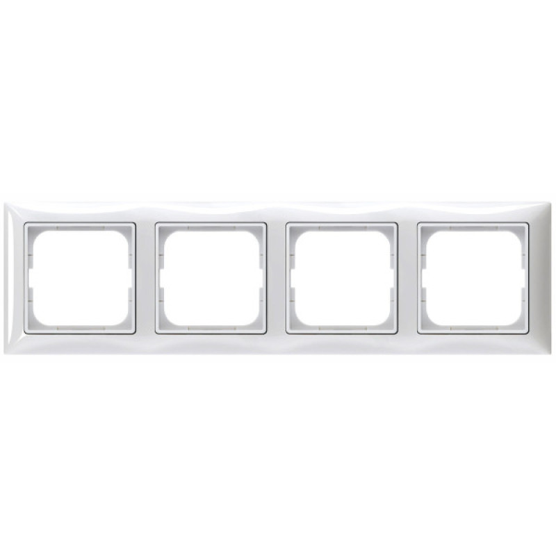 Четырехместная рамка ABB Basic 55 2514-94-507 (белая)
