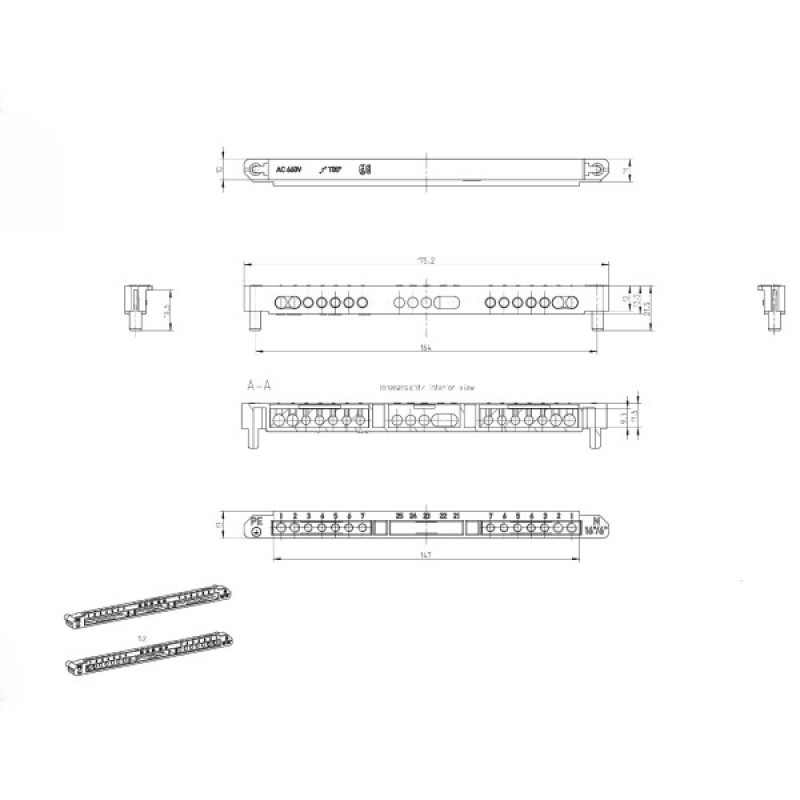 Клема Spelsberg (4x16мм², 10x6мм²) для AK 09/AKe 09