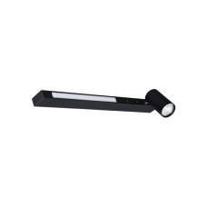 Бра, настенный светильник Zuma Line W230757202 Mannari GU10+LED 1+1x5W+8W 3000K 200Lm IP20 черный (5905316650619)